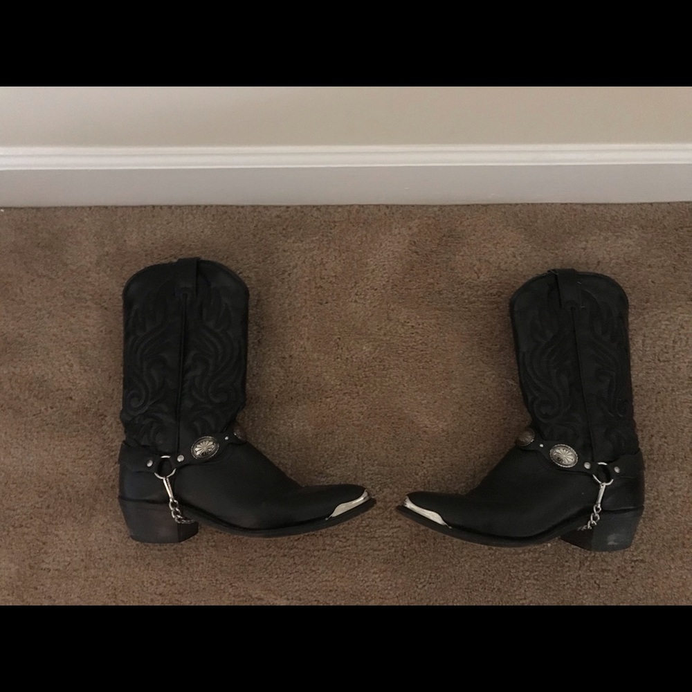 Laredo concho harness western boots